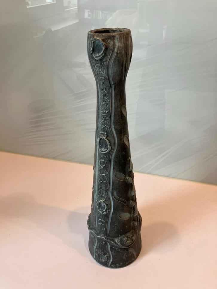 Unieke handgemaakte Ballesti vaas met organische patronen, Antiek en Kunst, Antiek | Vazen, Ophalen of Verzenden