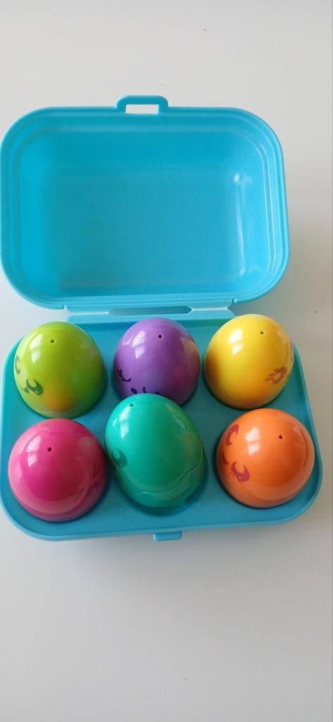 Eierdoosje met 6 gekleurde eieren, Ophalen of Verzenden