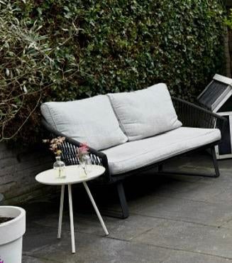 Mooie lichtgrijze tuinkussens spatvast, Ophalen