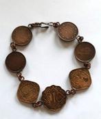 Vintage Trench Art Muntarmband India 1939-1943. 7x (8062), Ophalen, Gebruikt, Overige kleuren, Overige materialen