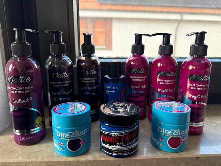 Diverse semi-permanente haarverf, Sieraden, Tassen en Uiterlijk, Uiterlijk | Haarverzorging, Nieuw, Overige typen, Ophalen of Verzenden