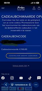 Cadeaubon phantasialand, Tickets en Kaartjes, Recreatie | Pretparken en Attractieparken, Eén persoon, Overige typen