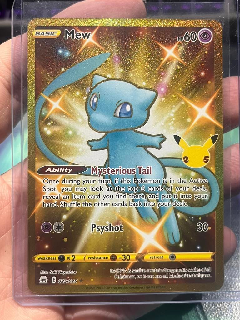 Mew gold Celebrations 025, Hobby en Vrije tijd, Verzamelkaartspellen | Pokémon, Verzenden, Nieuw