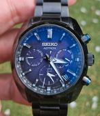 Seiko Astron GPS Solar Blue Nebula SSH077J1 heren horloge, Gebruikt, Staal, Polshorloge, Ophalen of Verzenden