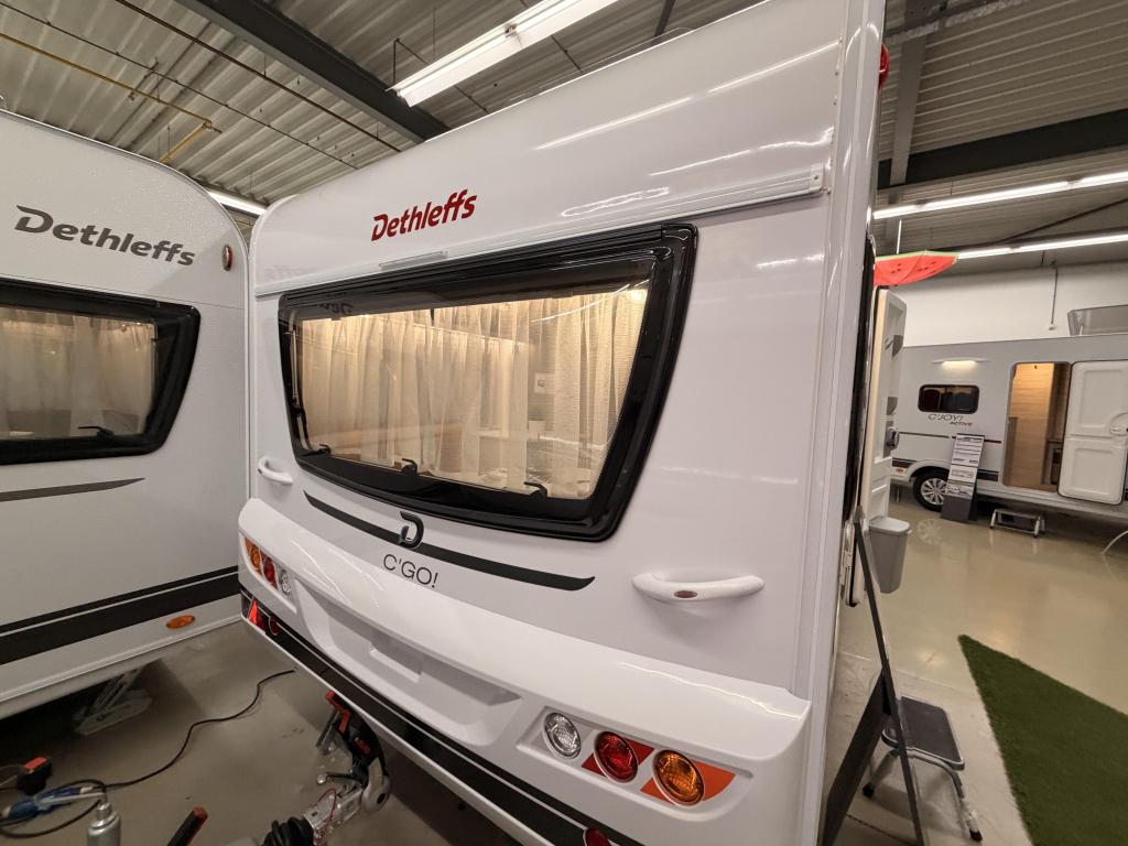 Dethleffs C'Go 475 EL +mover+luifel+fietsendrag, Caravans en Kamperen, Caravans, Standaardzit, Bedrijf, Schokbreker, Dethleffs
