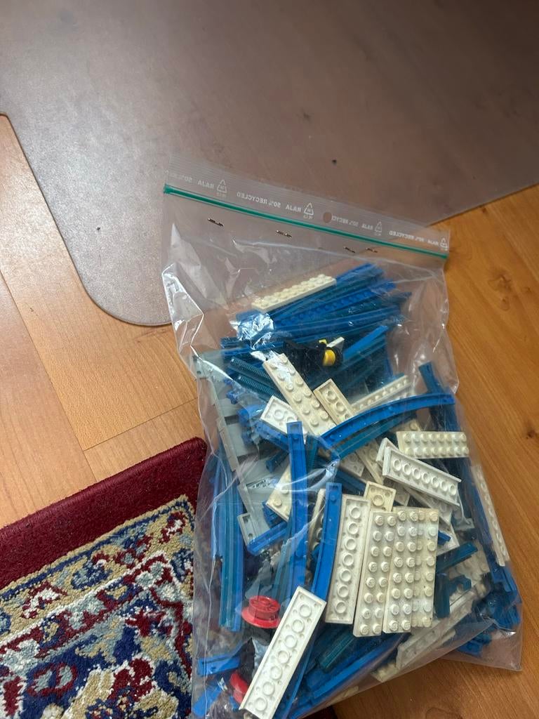 Oude blauwe LEGO rails en andere oude onderdelen, Verzamelen, Speelgoed, Gebruikt, Ophalen of Verzenden