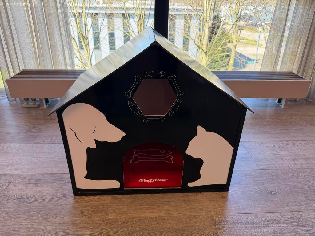 Nieuw Happy House kattenhuis – luxe design met kussen, Ophalen of Verzenden, Nieuw