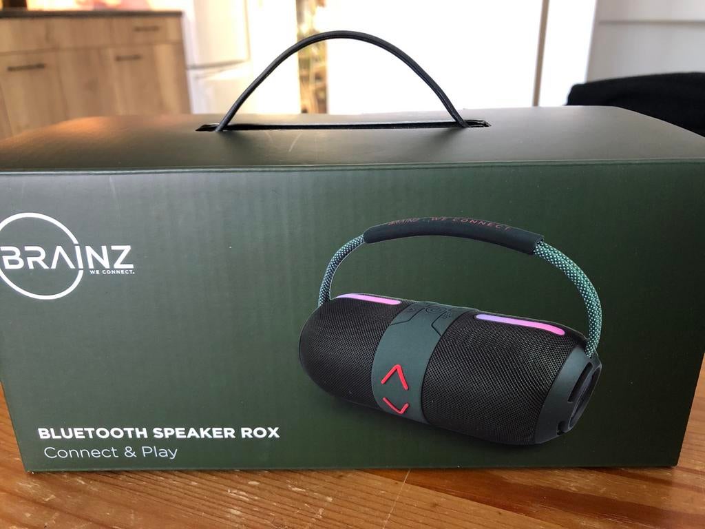 BRAINZ Bluetooth Speaker Box met LED Verlichting, Audio, Tv en Foto, Luidsprekers, Overige merken, Overige typen, Nieuw, Ophalen of Verzenden