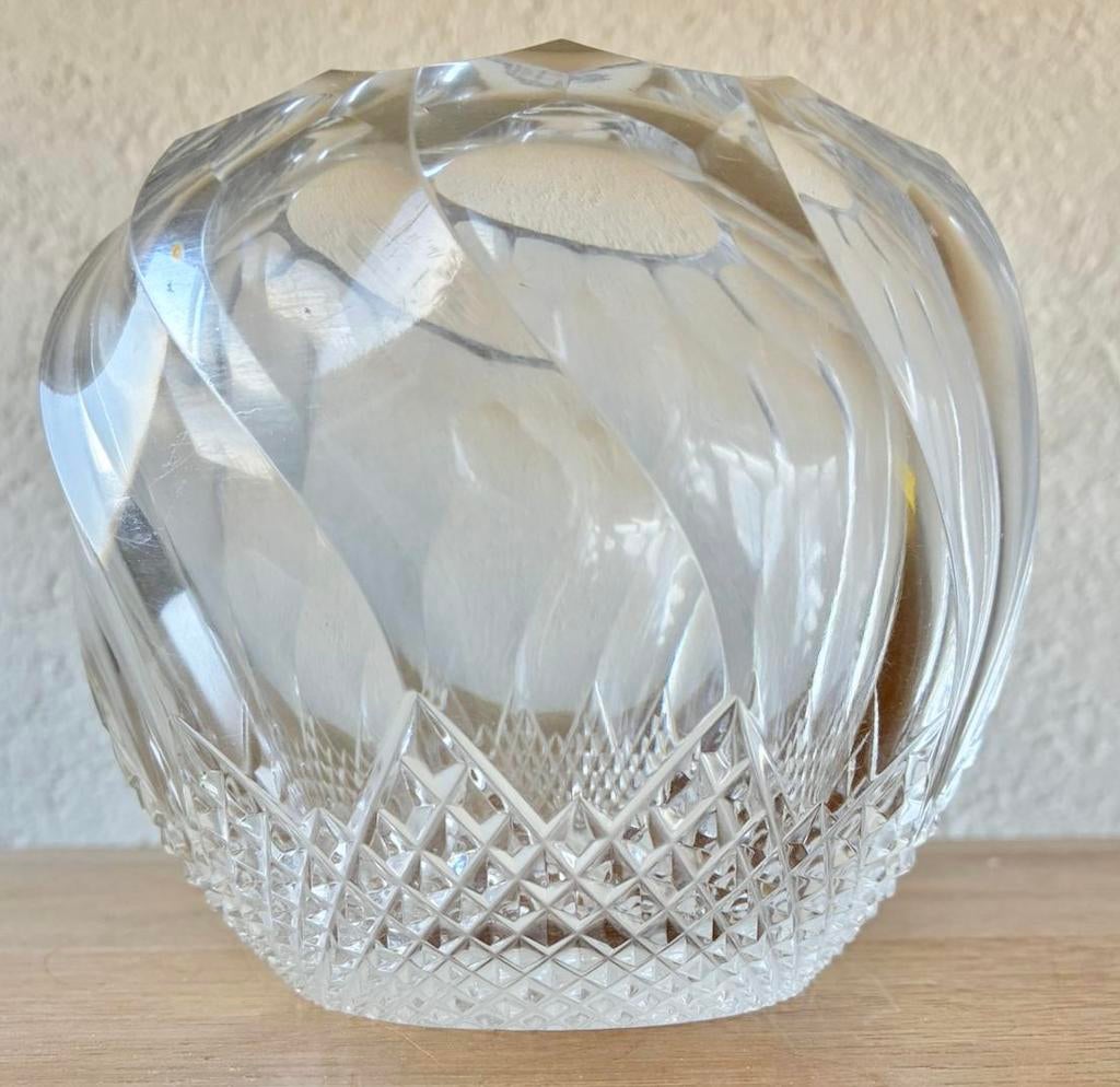 KRISTALLEN VAAS RONDE VAAS WINDLICHT, Ophalen of Verzenden