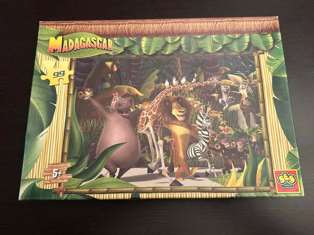 Madagascar kinder puzzel, SES creative, Ophalen of Verzenden, Meer dan 50 stukjes, Gebruikt, 6 jaar of ouder
