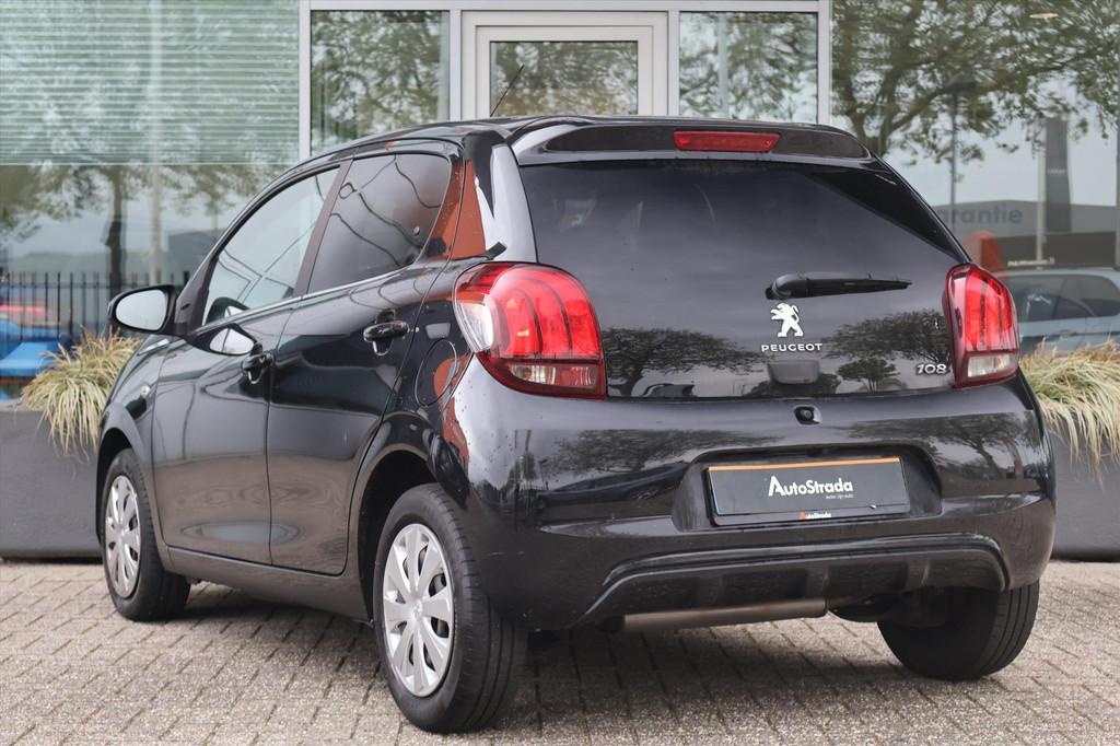 Peugeot 108 Active 1.0 e-VTi 5DEURS 72pk | Carplay | Camera, Stof, Gebruikt, Met garantie (alle), 4 stoelen