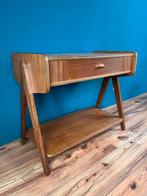 Vintage Bijzettafel Jaren 60 Hout Lade Plank Sidetable Tafel, Ophalen