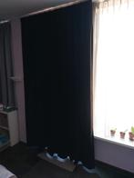 Velours zwart gordijn, geschikt voor een deur. B135 x H252, Gebruikt, 100 tot 150 cm, 200 cm of meer, Velours