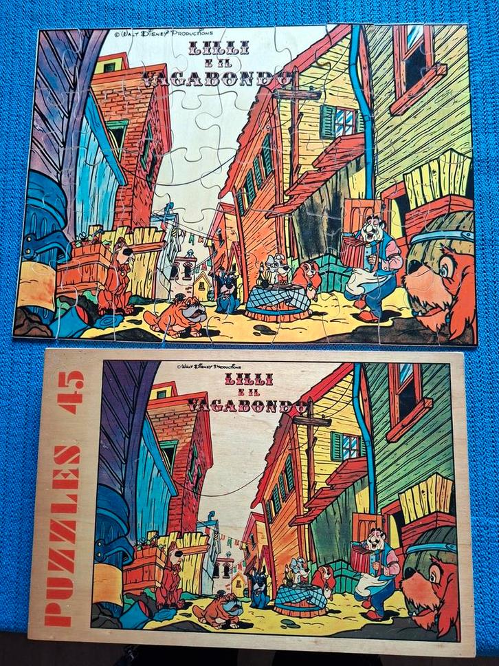 Lilli en de Vagebond Puzzel - 45 Stukjes, Verzamelen, Disney, Gebruikt, Overige typen, Ophalen of Verzenden