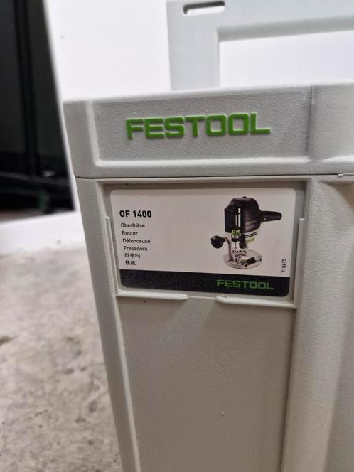 OF 1400 EBQ-PLUS Festool bovenfrees, Doe-het-zelf en Verbouw, Gereedschap | Zaagmachines, Zo goed als nieuw, Cirkelzaag, 1200 watt of meer