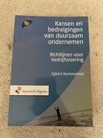 Kansen en bedreigingen van duurzaam ondernemen, Ophalen of Verzenden, Beta, Zo goed als nieuw, HBO