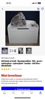 Speelgoedkist, Dieren en Toebehoren, Ophalen, Zo goed als nieuw
