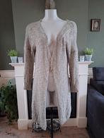 Nana Nucci beige bruin cardigan vest valt groot 34 0 38 M, Kleding | Dames, Maat 38/40 (M), Verzenden, Beige, Zo goed als nieuw