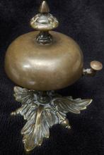 Antieke bronzen Hotel baliebel -Tafelbel prachtige klank!, Antiek en Kunst, Ophalen of Verzenden