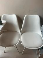 Twee IKEA witte tafelstoel, Huis en Inrichting, Stoelen, Ophalen, Gebruikt, Twee, Wit
