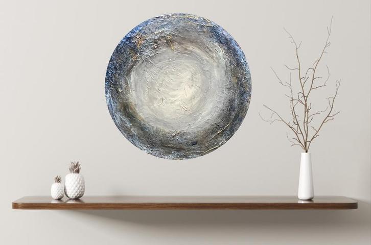 Sterrennevel, Antiek en Kunst, Kunst | Schilderijen | Abstract, Ophalen