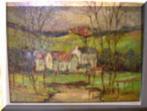 Schilderij van Pie Wilhelmus Rilul Maastrichten naar, Antiek en Kunst, Kunst | Schilderijen | Modern, Ophalen of Verzenden