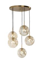 Hanglamp BO goud, Huis en Inrichting, Lampen | Hanglampen, Nieuw, Ophalen of Verzenden, 75 cm of meer, Glas