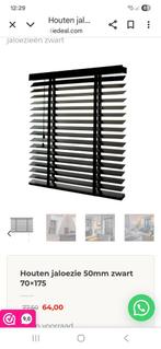 Zwarte jaloezieen, Zwart, Nieuw, 150 tot 200 cm, 50 tot 100 cm