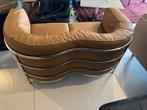 Mooiste Zanotta Onda Cognac leder design sofa., Huis en Inrichting, Fauteuils, Ophalen of Verzenden, Zo goed als nieuw, Stof