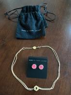 Marc by Marc Jacobs set oorbellen en ketting, Sieraden, Tassen en Uiterlijk, Goud, Overige materialen, Zo goed als nieuw, Ophalen