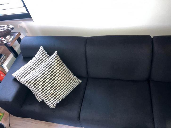 Stijlvol zwart modulair bankstel – comfort & flexibiliteit, Huis en Inrichting, Banken | Complete zithoeken, Gebruikt, Stof, Verzenden