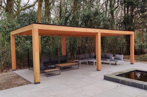 Strakke Douglas Overkapping Modern Cube vanaf €895 incl.btw, Tuin en Terras, Overkappingen, Nieuw, Veranda, Ophalen of Verzenden