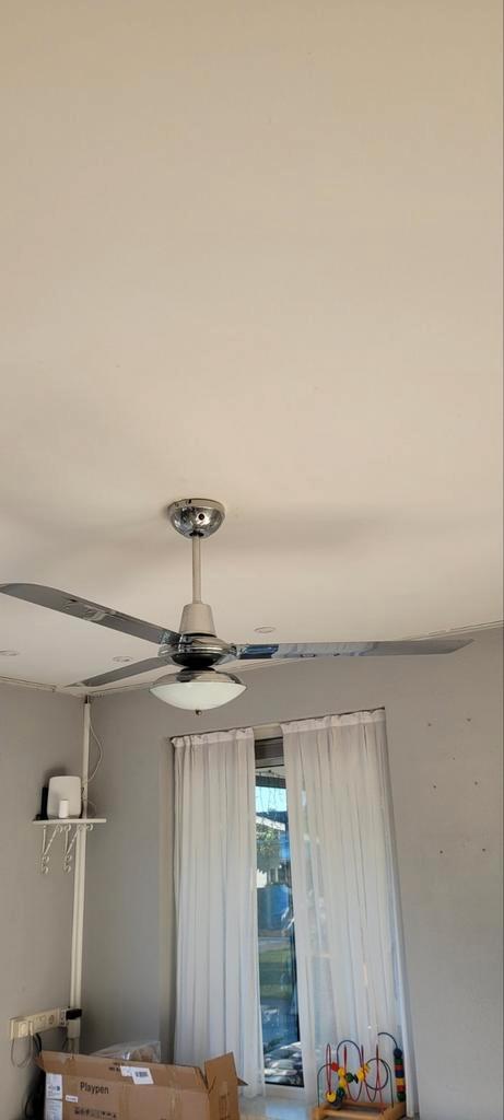 Ventilator lamp en hanglamp., Huis en Inrichting, Lampen | Plafondlampen, Zo goed als nieuw, Ophalen