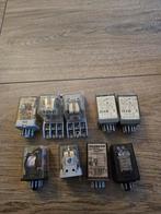 9x 230VAC relais verschillende merken, Ophalen of Verzenden, Zo goed als nieuw