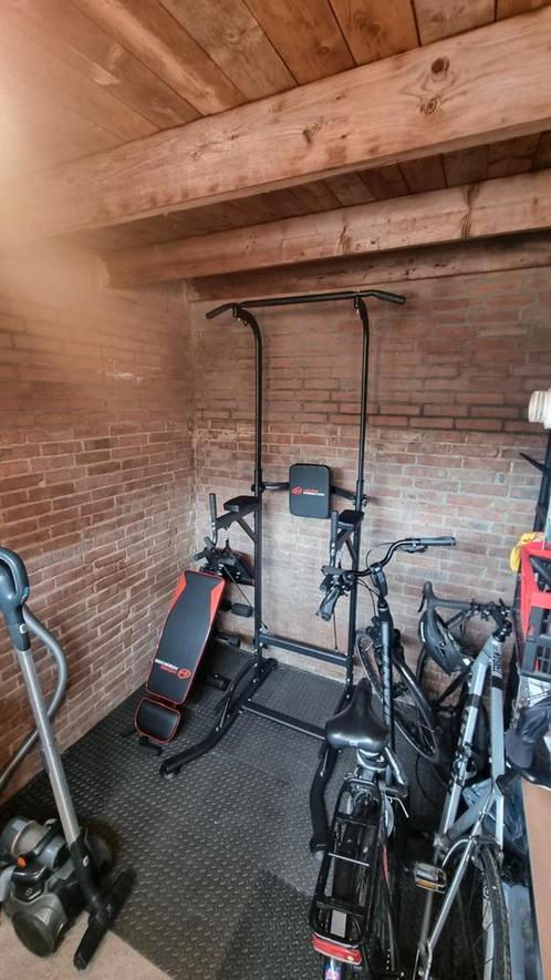 Complete Home Gym set voor 350, Sport en Fitness, Fitnessapparatuur, Zo goed als nieuw, Krachtstation, Armen, Benen, Borst, Buik