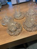 5 Turkse thee glaasjes met schoteltje, Ophalen of Verzenden, Zo goed als nieuw, Overige typen