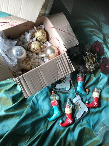 Leuke partij kerstspullen alles voor 5 euro  beschikbaar voor biedingen