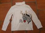 Kerst Wit longsleeve shirt met rendier mt 122 van Palomino, Kinderen en Baby's, Kinderkleding | Maat 122, Ophalen of Verzenden