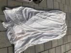 backdrop gebroken wit250 bij 190 met haken, Ophalen of Verzenden, Gebruikt, Versiering, Geboorte of Huwelijk