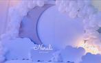 Backdrop Wolk - Geboorte - Set van 3 - Babyshower - Reveal, Ophalen, Nieuw, Geboorte of Huwelijk