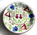 Grote Boerenbont Schaal Schotel Regout Maastricht Ned-Indië, Antiek en Kunst, Antiek | Servies los, Ophalen of Verzenden