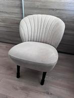 Beige fauteuil / schelpstoel Ventura, Ophalen, Minder dan 75 cm, Zo goed als nieuw, Stof