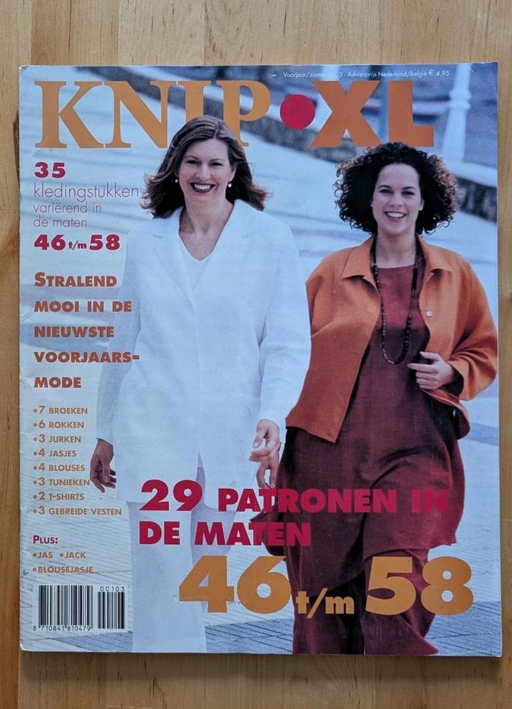 Knip XL voorjaar/zomer 2003, Hobby en Vrije tijd, Kledingpatronen, Gebruikt, Vrouw, Knipmode, Ophalen of Verzenden