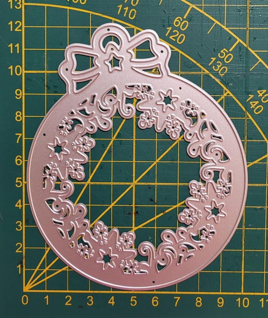 Snijmal kerstbal frame rond 1, Ophalen of Verzenden