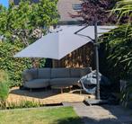 zweefparasol 300x300 cm met 90KG voet en hoes, Tuin en Terras, Parasols, Ophalen, Kantelbaar, 2 tot 3 meter, Zweefparasol