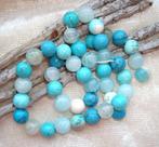 Snoer kralen 8 mm. halfedelsteen turquoise, Info.adorabeads@gmail.com, Want 18 Hoogvliet, Nieuw, Ophalen of Verzenden