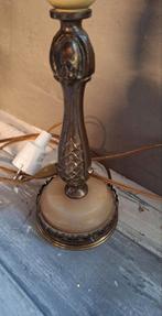 Vintage Wandlamp Messing & Marmer, Gebruikt, Vintage, Ophalen of Verzenden, Minder dan 100 cm