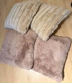 Luxe sierkussens, Huis en Inrichting, Woonaccessoires | Kussens, Ophalen of Verzenden, Zo goed als nieuw, Bruin, Vierkant