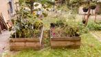 Gratis af te halen: 2 moestuinbakken of bloembakken, Ophalen, Gebruikt, 100 cm of meer, Rechthoekig