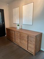 Prachtig Teakhouten Dressoir | 225 (L) x 56 (B) x 80 (H), Ophalen, Teakhout, Zo goed als nieuw, 200 cm of meer